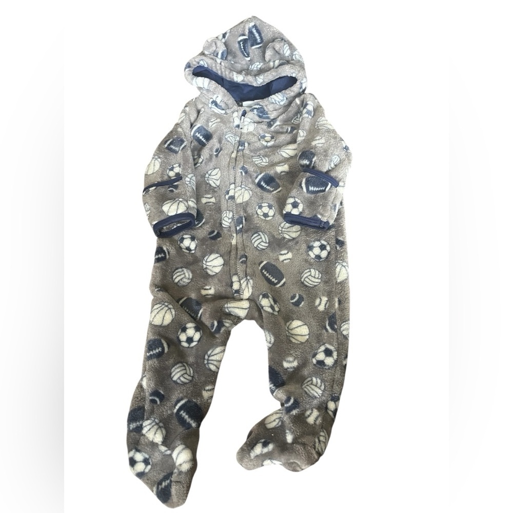 Cozy Sports-Themed One Piece 6-9 Month